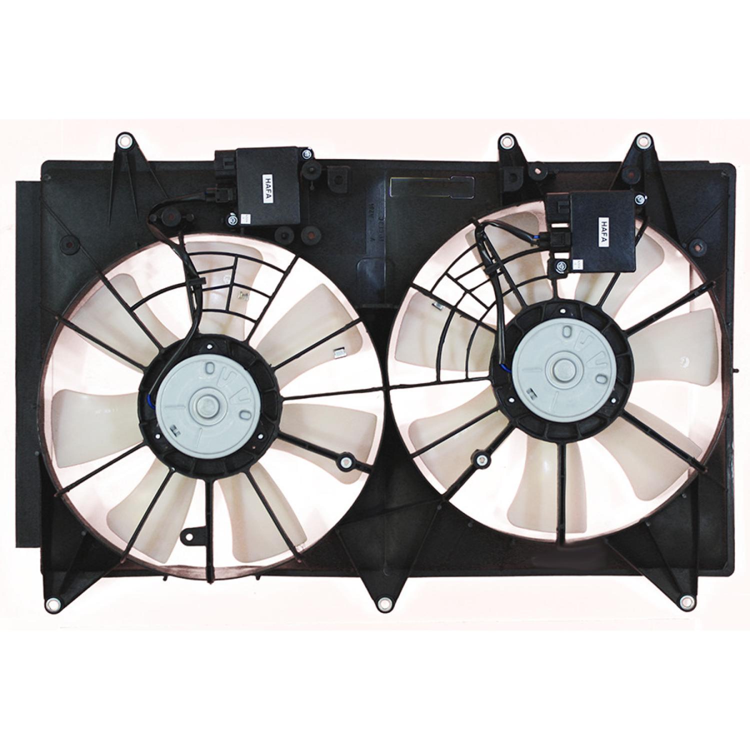 Agility Auto Parts 6010005 - Dual Radiator and Condenser Fan Assembly Agility Auto Parts 6010005 Dual Radiator and Condenser Fan Assembly product image 1 of 2