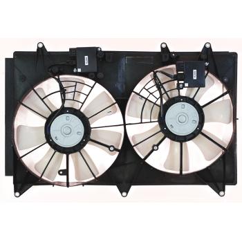 2012 Mazda CX-7 Dual Radiator and Condenser Fan Assembly Agility Auto Parts 6010005 image 1 of 2