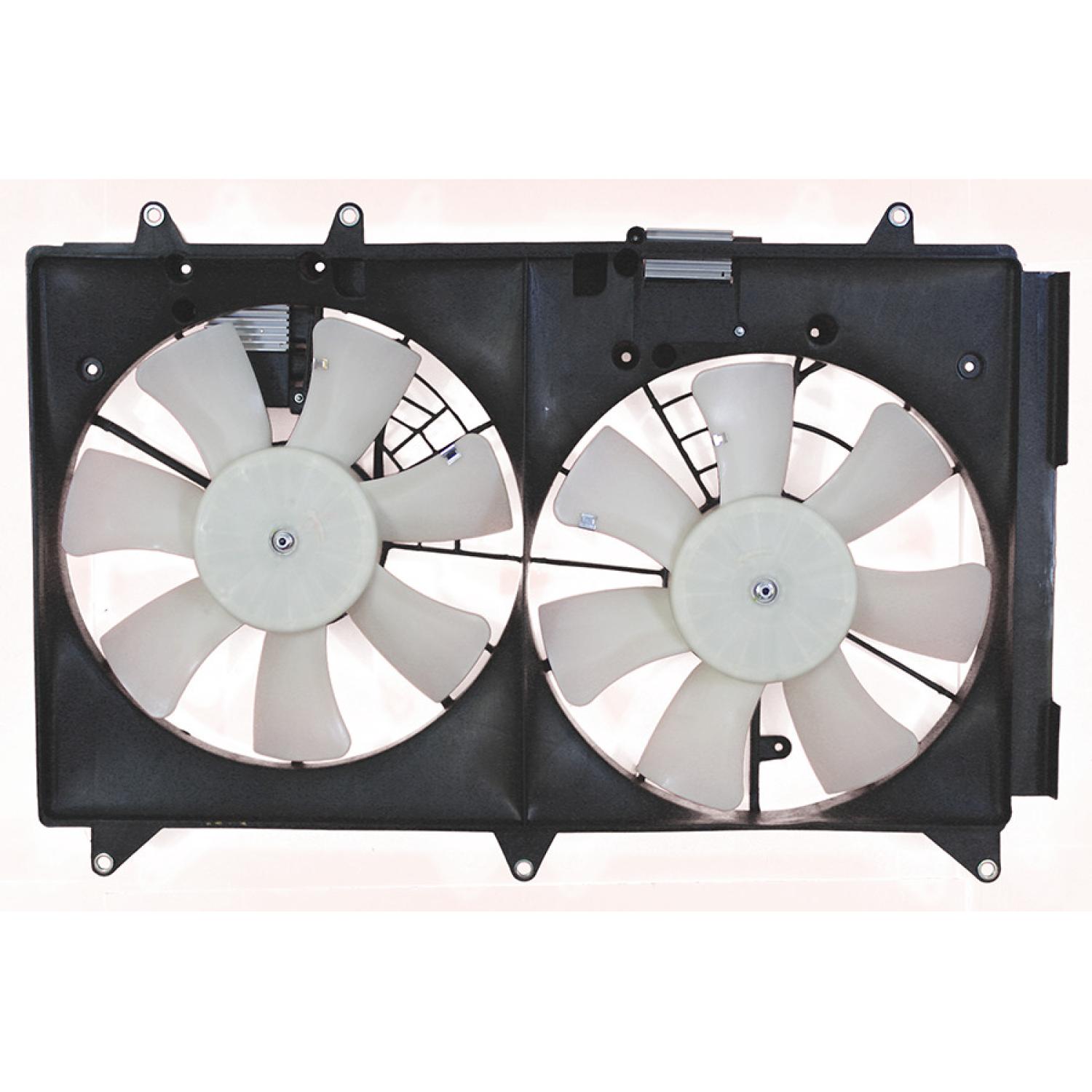 Agility Auto Parts 6010005 - Dual Radiator and Condenser Fan Assembly Agility Auto Parts 6010005 Dual Radiator and Condenser Fan Assembly product image 2 of 2