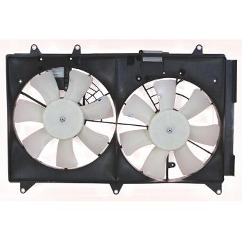 2012 Mazda CX-7 Dual Radiator and Condenser Fan Assembly Agility Auto Parts 6010005 image 2 of 2