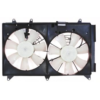 2012 Mazda CX-7 Dual Radiator and Condenser Fan Assembly Agility Auto Parts 6010018 image 2 of 2