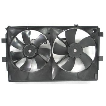 2008 Mitsubishi Lancer Dual Radiator and Condenser Fan Assembly Agility Auto Parts 6010058 image 2 of 2