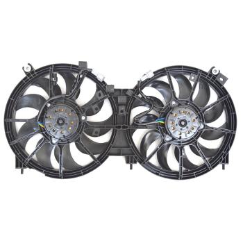 2014 Nissan Murano Dual Radiator and Condenser Fan Assembly Agility Auto Parts 6010081 image 1 of 2