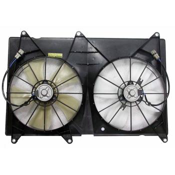 2003 Toyota Highlander Dual Radiator and Condenser Fan Assembly Agility Auto Parts 6010125 image 1 of 2