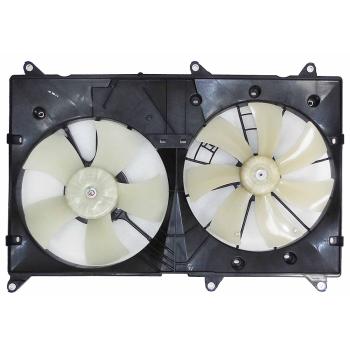 2007 Toyota Highlander Dual Radiator and Condenser Fan Assembly Agility Auto Parts 6010134 image 2 of 2