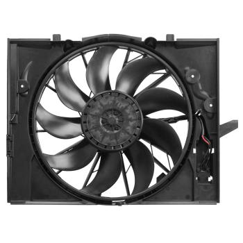 2008 BMW 750i Dual Radiator and Condenser Fan Assembly Agility Auto Parts 6010183 image 2 of 2