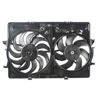 2014 Audi A6 Dual Radiator and Condenser Fan Assembly Agility Auto Parts 6010348 image 2 of 2