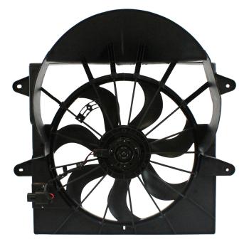 2009 Jeep Commander Dual Radiator and Condenser Fan Assembly Agility Auto Parts 6010391 image 1 of 2