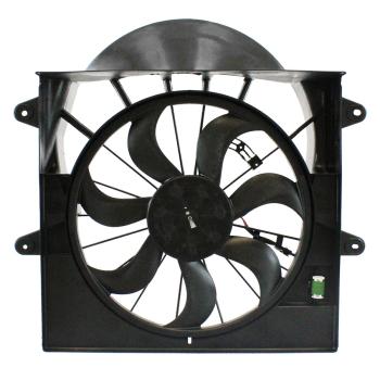 2009 Jeep Commander Dual Radiator and Condenser Fan Assembly Agility Auto Parts 6010391 image 2 of 2