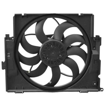 2015 BMW ActiveHybrid 3 Dual Radiator and Condenser Fan Assembly Agility Auto Parts 6010438 image 2 of 2