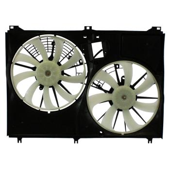 2018 Toyota Highlander Dual Radiator and Condenser Fan Assembly Agility Auto Parts 6010503 image 2 of 2