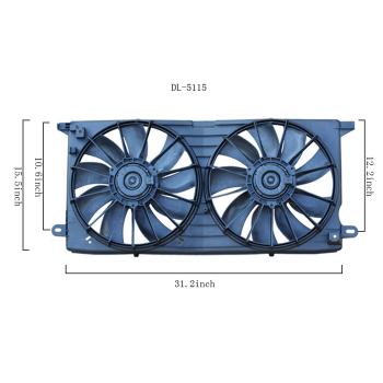 1999 Cadillac Seville Dual Radiator and Condenser Fan Assembly