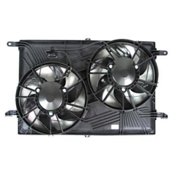 2009 Chevrolet Traverse Dual Radiator and Condenser Fan Assembly
