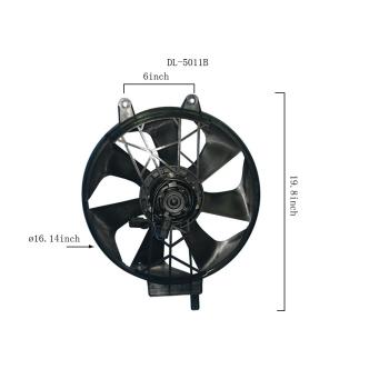 1991 Dodge Caravan Dual Radiator and Condenser Fan Assembly