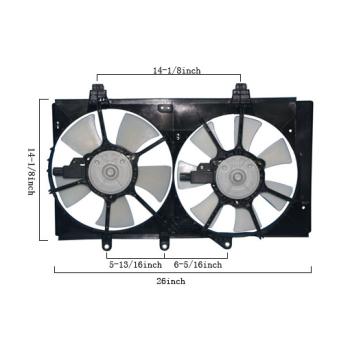 2002 Dodge Neon Dual Radiator and Condenser Fan Assembly