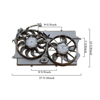 2007 Ford Focus Dual Radiator and Condenser Fan Assembly Agility Auto Parts 6018437 image 1 of 2