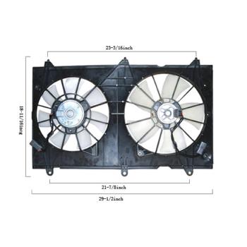 2007 Honda Accord Dual Radiator and Condenser Fan Assembly Agility Auto Parts 6019116 image 1 of 2