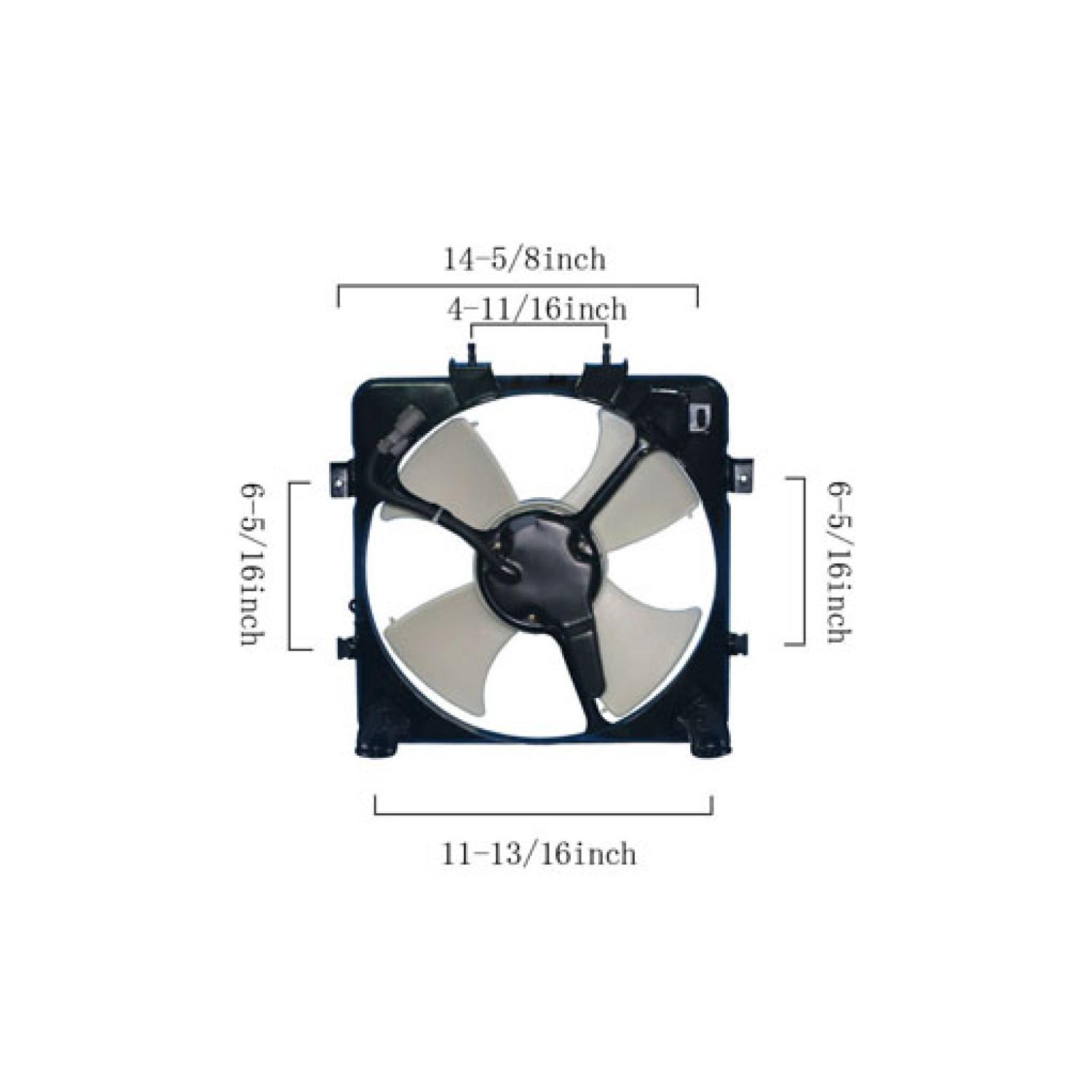 Agility Auto Parts 6019120 - A/C Condenser Fan Assembly Agility Auto Parts 6019120 A/C Condenser Fan Assembly product image 1 of 2