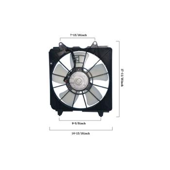 2008 Honda Civic Engine Cooling Fan Assembly Agility Auto Parts 6019144 image 1 of 2