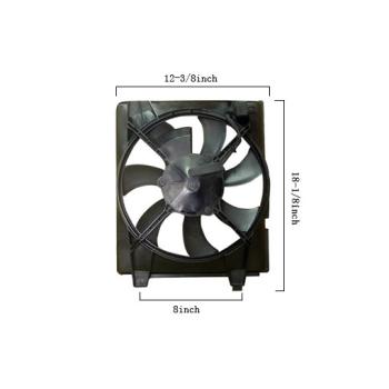 2006 Hyundai Elantra A/C Condenser Fan Assembly Agility Auto Parts 6020104 image 1 of 2