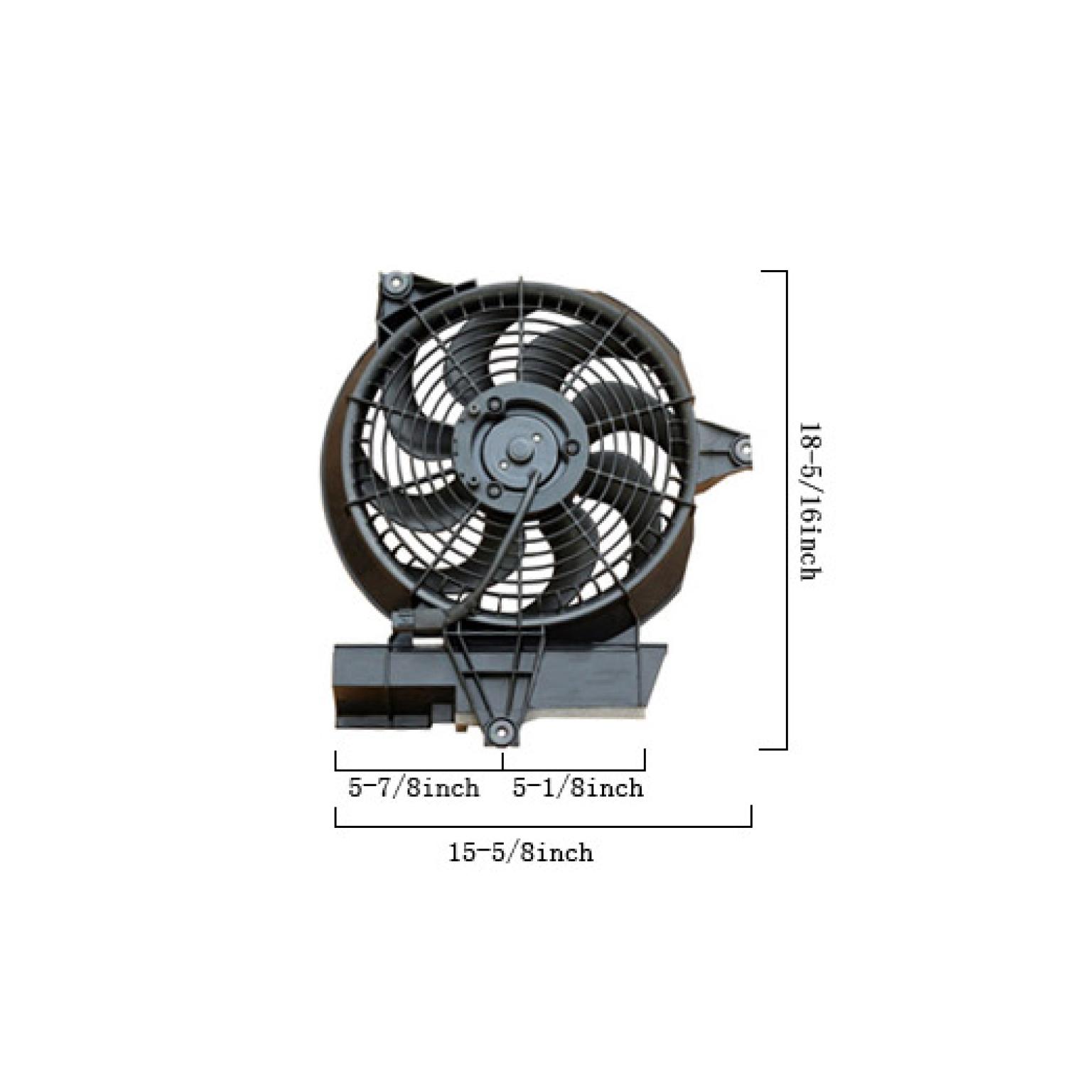Agility Auto Parts 6020109 A/C Condenser Fan Assembly product image 1 of 2