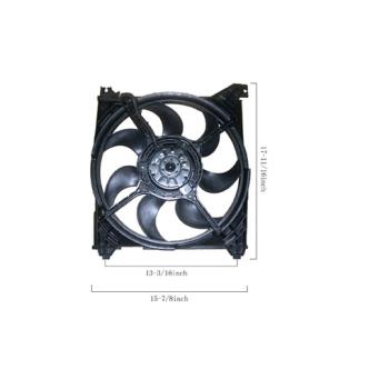 2006 Hyundai Santa Fe Engine Cooling Fan Assembly Agility Auto Parts 6020110 image 1 of 2