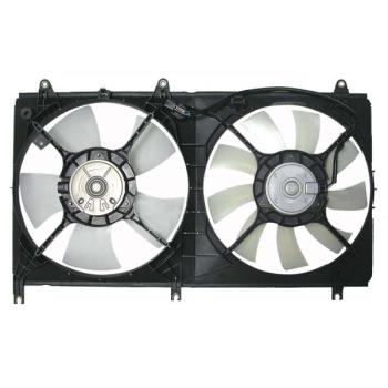 2007 Mitsubishi Galant Dual Radiator and Condenser Fan Assembly