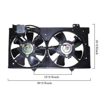 2008 Mazda 6 Dual Radiator and Condenser Fan Assembly Agility Auto Parts 6028120 image 1 of 2