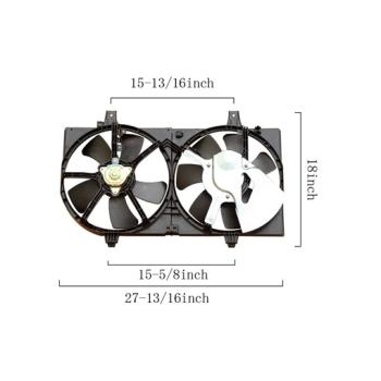 2006 Nissan Sentra Dual Radiator and Condenser Fan Assembly Agility Auto Parts 6029127 image 1 of 2