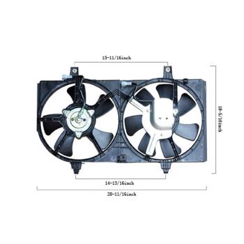 2006 Nissan Sentra Dual Radiator and Condenser Fan Assembly Agility Auto Parts 6029128 image 1 of 2