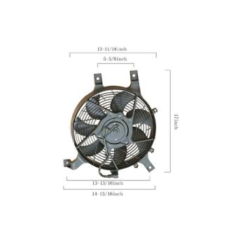 2004 Nissan Frontier A/C Condenser Fan Assembly Agility Auto Parts 6029139 image 1 of 2