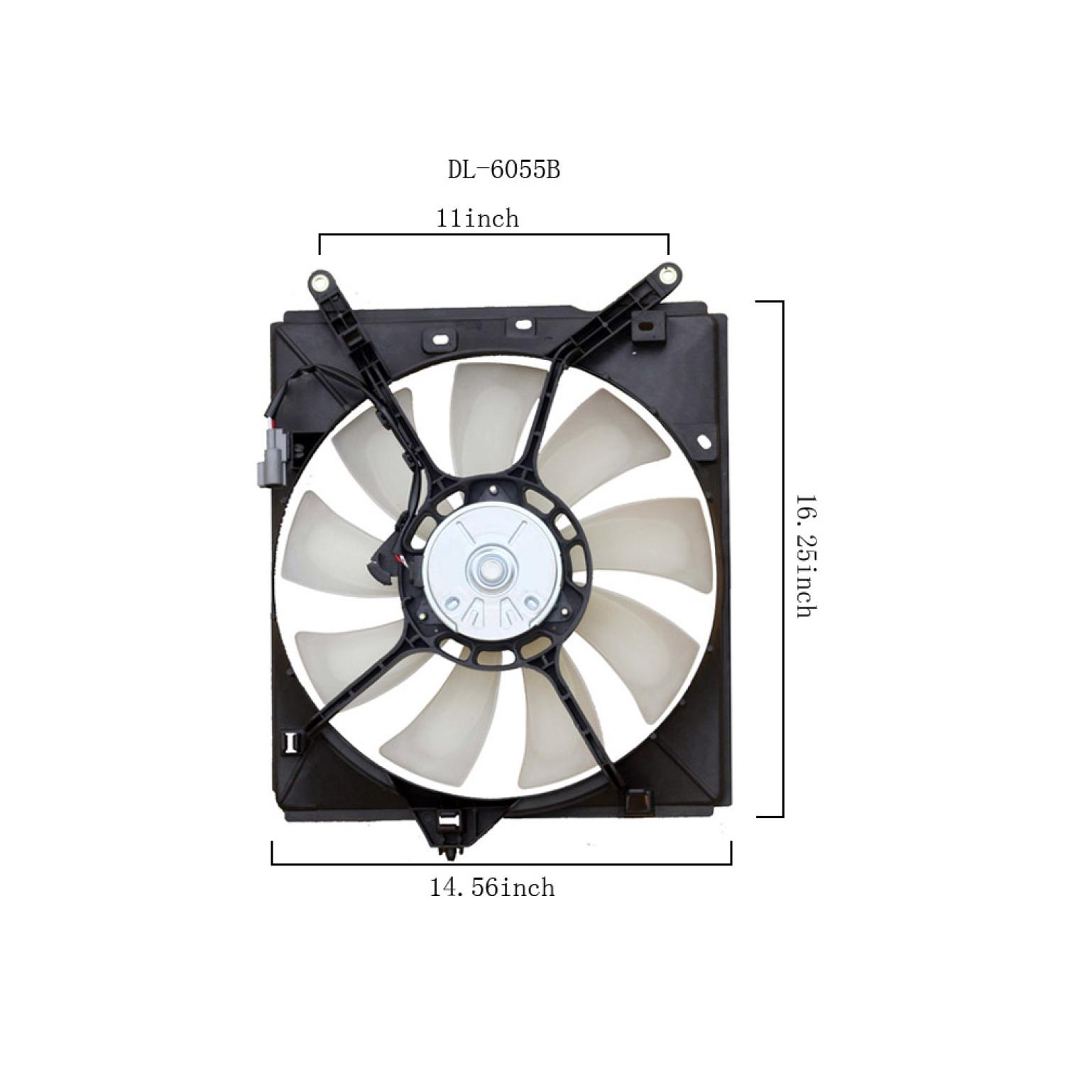 Agility Auto Parts 6034103 A/C Condenser Fan Assembly product image 1 of 2