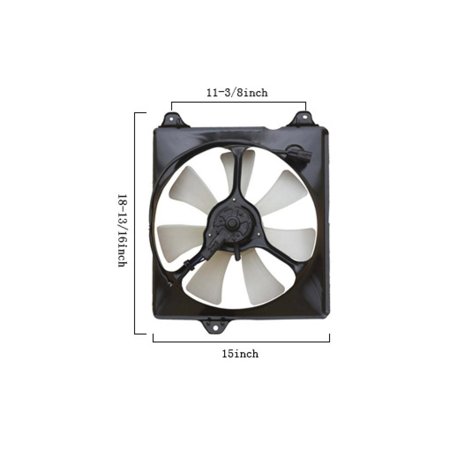 Agility Auto Parts 6034109 - A/C Condenser Fan Assembly Agility Auto Parts 6034109 A/C Condenser Fan Assembly product image 1 of 2