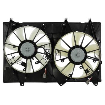 2010 Toyota Highlander Dual Radiator and Condenser Fan Assembly Agility Auto Parts 6034155 image 1 of 2