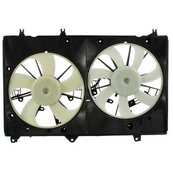 2010 Toyota Highlander Dual Radiator and Condenser Fan Assembly Agility Auto Parts 6034155 image 2 of 2