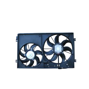 2014 Volkswagen Golf Dual Radiator and Condenser Fan Assembly