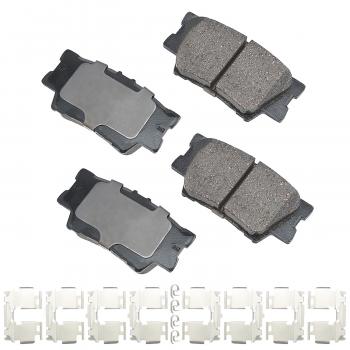 2017 Toyota Avalon Disc Brake Pad Rear Akebono ACT1212A image 1 of 1