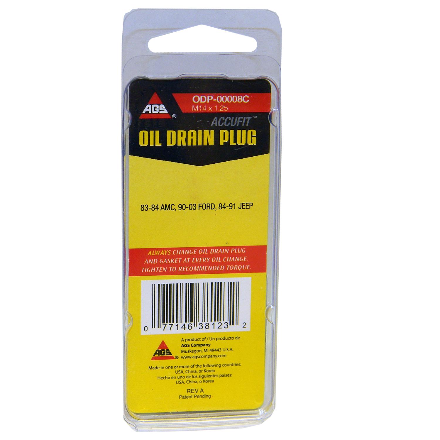 American Grease Stick (AGS) ODP00008C - Engine Oil Drain Plug American Grease Stick (AGS) ODP00008C Engine Oil Drain Plug product image 3 of 3