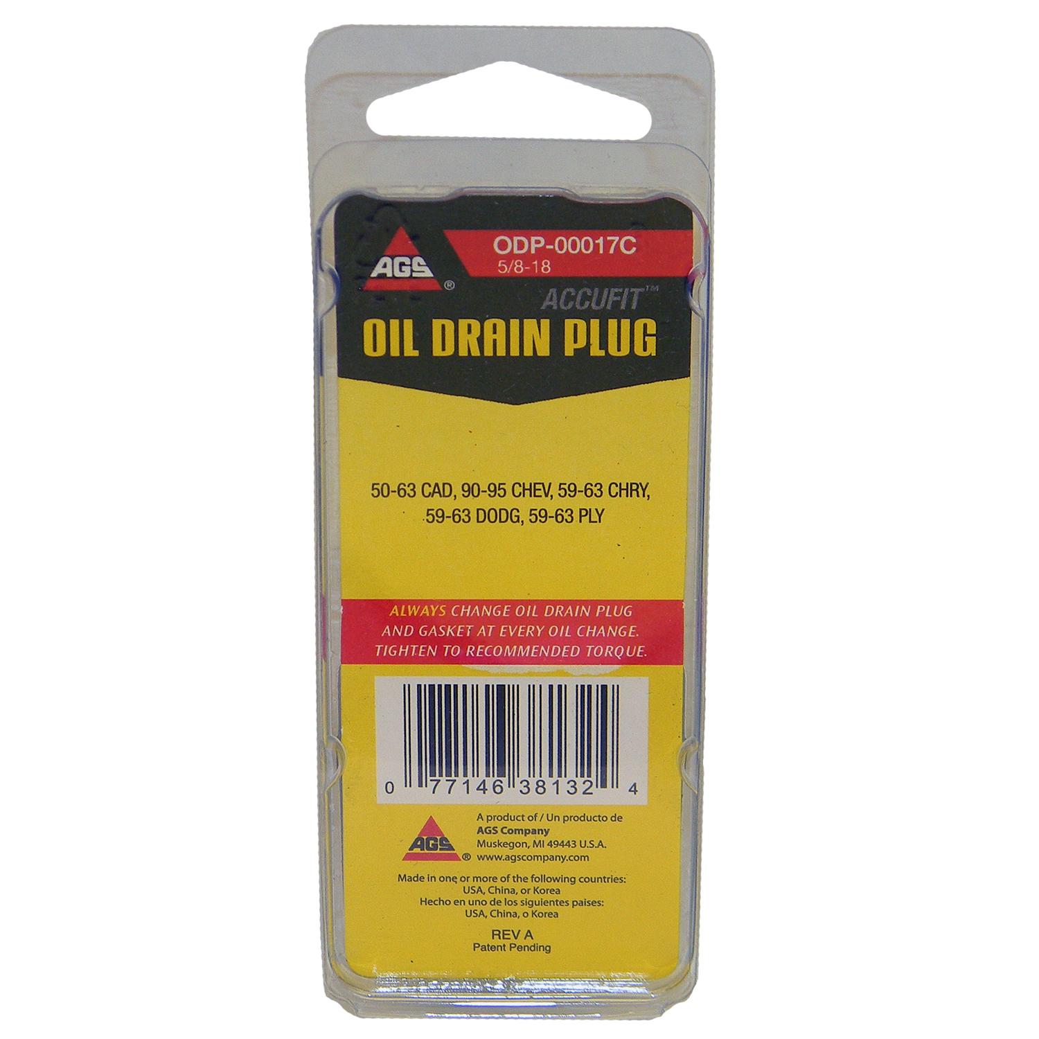 American Grease Stick (AGS) ODP00017C Engine Oil Drain Plug product image 3 of 3