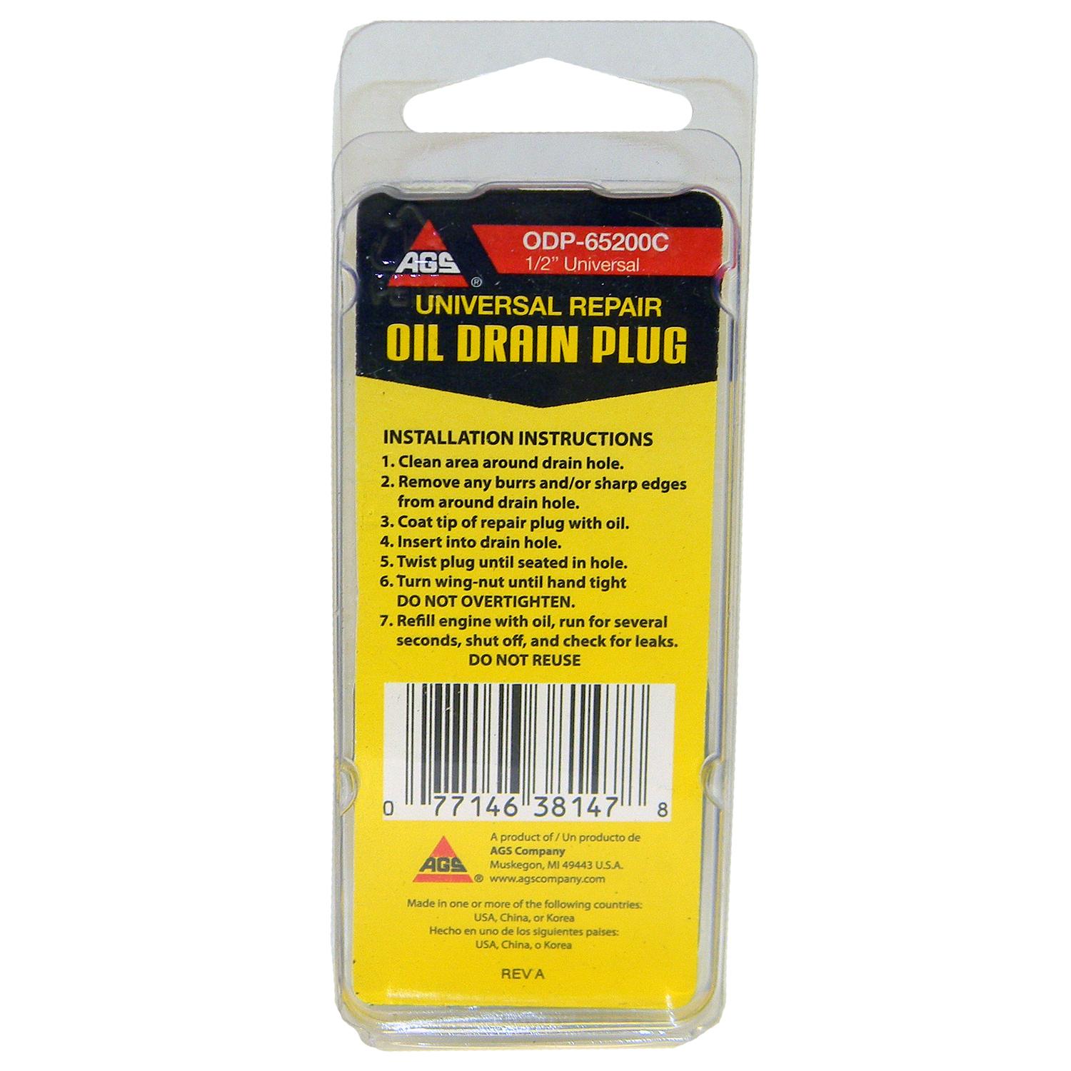 American Grease Stick (AGS) ODP65200C - Engine Oil Drain Plug American Grease Stick (AGS) ODP65200C Engine Oil Drain Plug product image 2 of 3