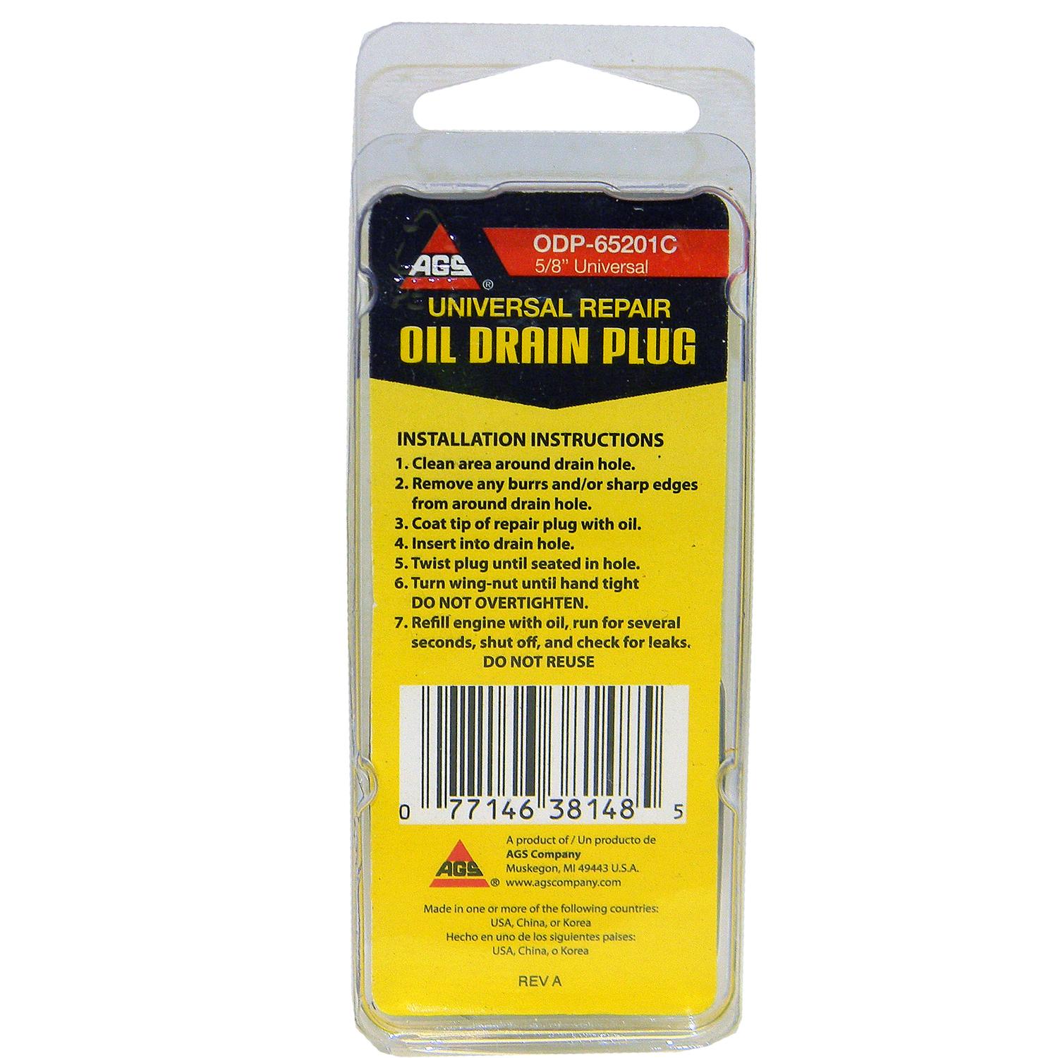 American Grease Stick (AGS) ODP65201C - Engine Oil Drain Plug American Grease Stick (AGS) ODP65201C Engine Oil Drain Plug product image 2 of 3