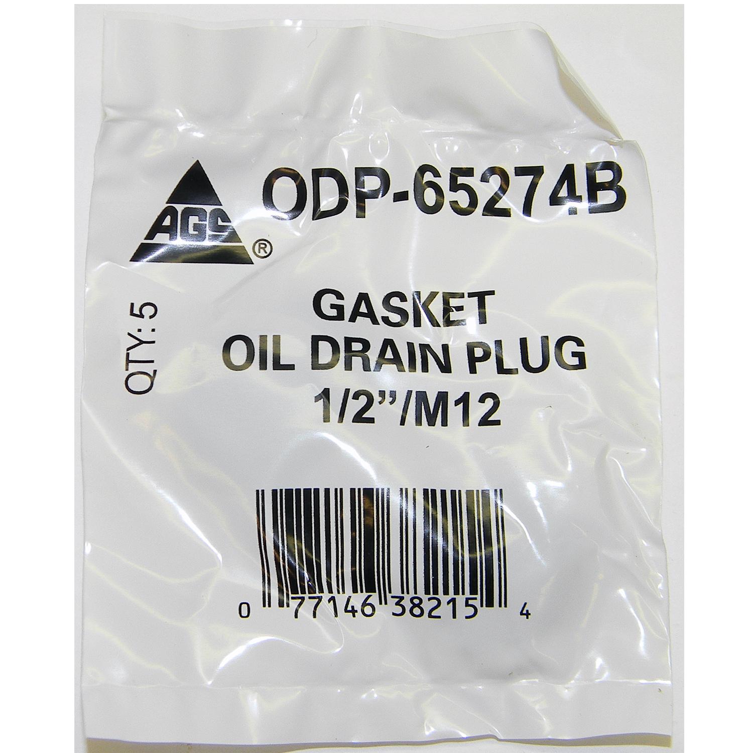 American Grease Stick (AGS) ODP65274B Engine Oil Drain Plug Gasket product image 1 of 2