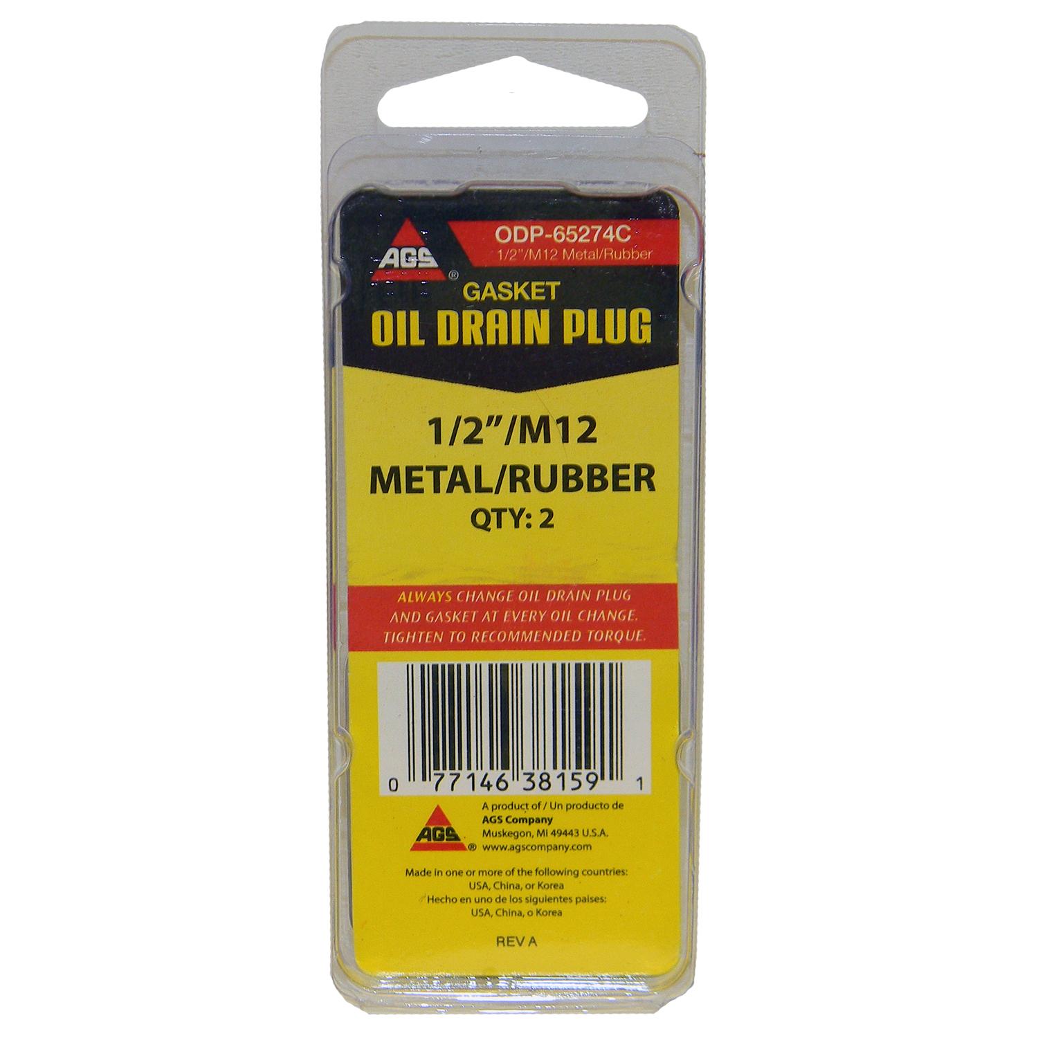 American Grease Stick (AGS) ODP65274C - Engine Oil Drain Plug Gasket American Grease Stick (AGS) ODP65274C Engine Oil Drain Plug Gasket product image 2 of 3