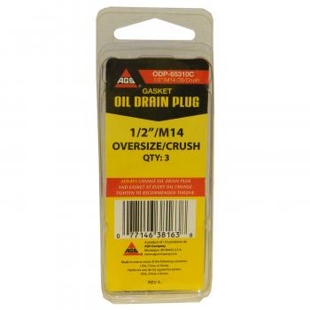 1990 Mitsubishi Van Engine Oil Drain Plug Gasket American Grease Stick (AGS) ODP65310C image 2 of 3