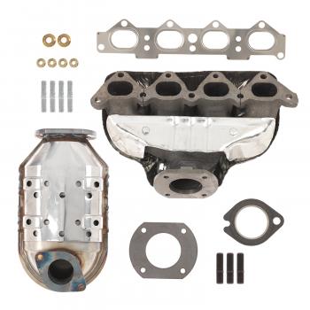 2000 Hyundai Tiburon Exhaust Manifold with Integrated Catalytic Converter