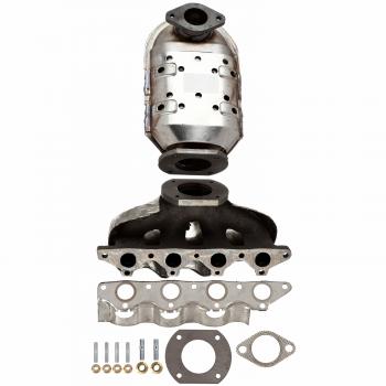2001 Hyundai Accent Exhaust Manifold with Integrated Catalytic Converter