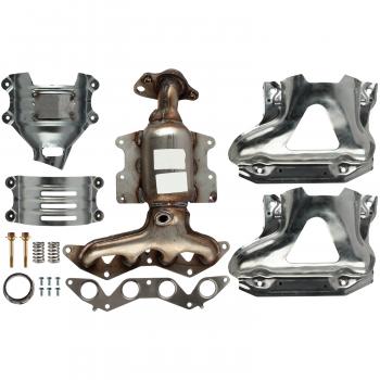 2004 Honda Civic Exhaust Manifold with Integrated Catalytic Converter Front ATP 101415 image 1 of 2