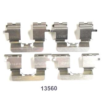 2007 Toyota Sienna Disc Brake Hardware Kit Rear Better Brake Parts 13560K image 1 of 1