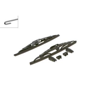 1978 Volkswagen Beetle Windshield Wiper Blade Set Front Bosch 3397118800 image 3 of 4