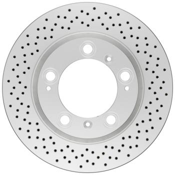 2008 Porsche 911 Disc Brake Rotor Rear Bosch 42011147 image 2 of 3